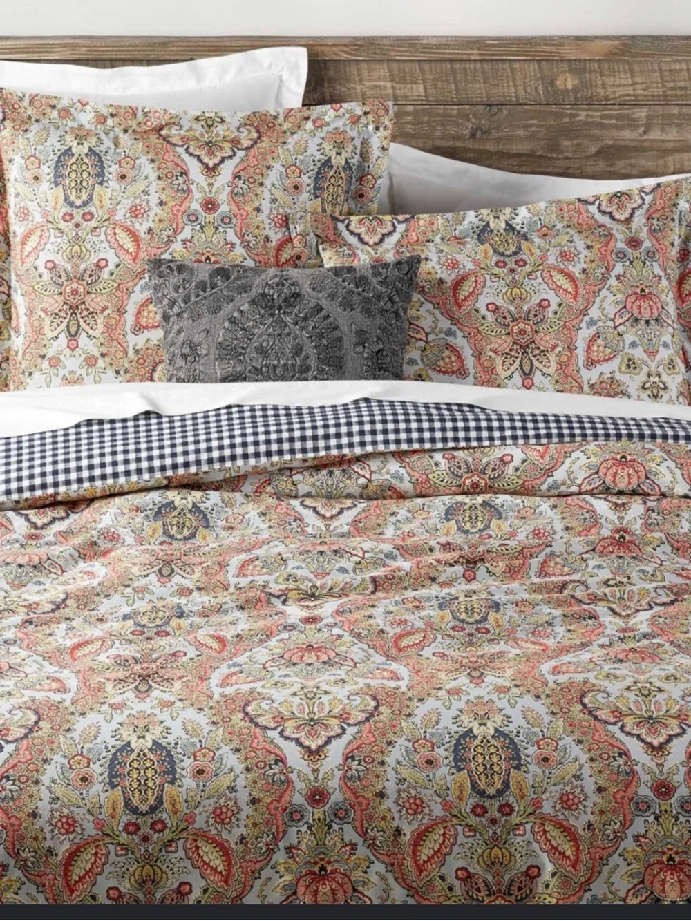 NWOT Pottery Barn Organic Cotton Florentine Queen Duvet Cottagecore Bedding